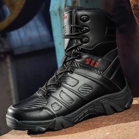 mens boots tactical boots wear resisting army work shoes waterproof combat ankle boots outdoor hiking shoes male footwear 2021
