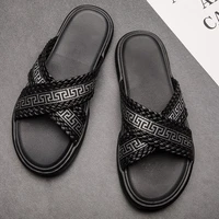 2021 new men slippers fashion luxury brand comfortable no slip beach sandals casual shoes high quality indooroutdoor