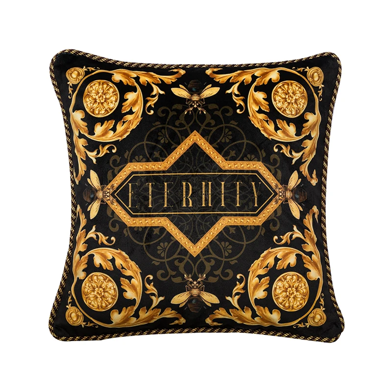 

Shakespeare European American Style Pillow Retro Light Luxury Sofa Cushion Bedside Office Cushion Pillowcase