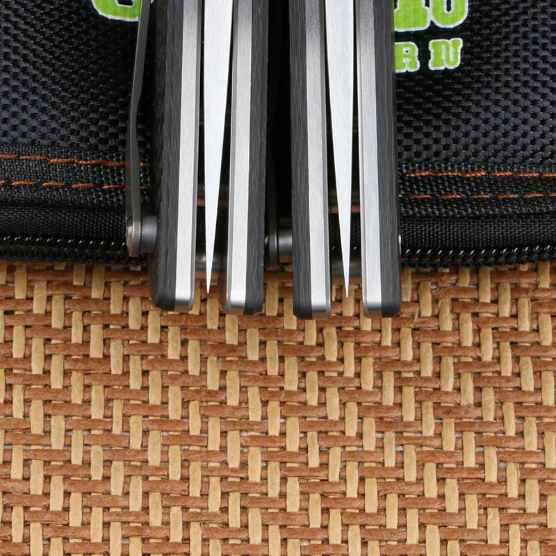 Лезвие Green thorn 110bd2 углеродное волокно титановая рукоятка TC4 складной нож с