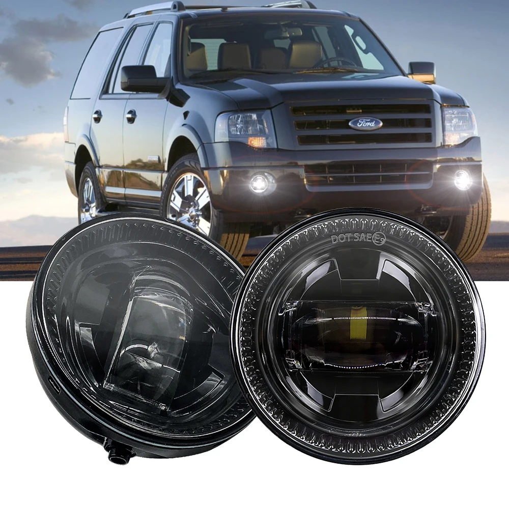 Fog Lights  for Ford F150 Ranger Expedition Approved by DOT SEA Waterproof Bright LED Fog Driving Light Off Road Lights
