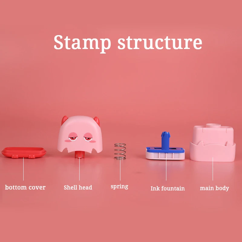 Custom-made Baby Name Stamp DIY For Children Name Seal Student Clothes Chapter Not Easy To Fade Security Name Stamp Monsters Toy