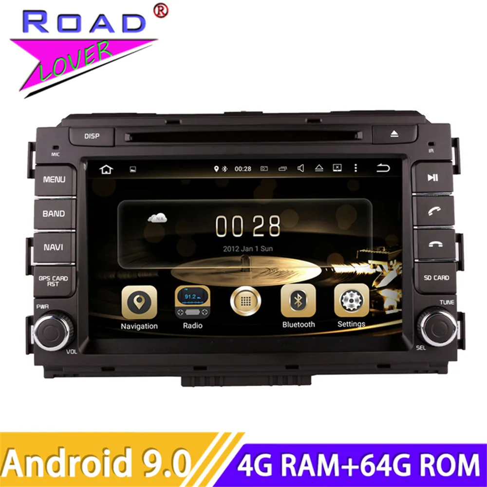 Roadlover Android 9 0 автомобильный мультимедийный DVD плеер радио для KIA Carnival Sedona 2015 стерео