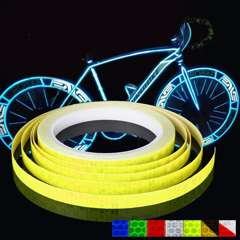 

2020 New Reflective Material Tape Sticker Road Safety Warning Tape Reflective Film Car Stickers Bicycle Accessories