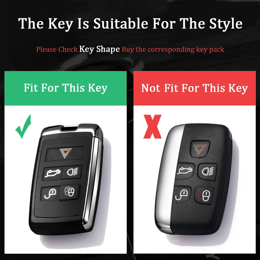 

Leather Car Key Case Cover For Land Rover A9 Range Rover Sport 4 Evoque Freelander 2 Discovery Jaguar XE XJ XJL XF C-X16