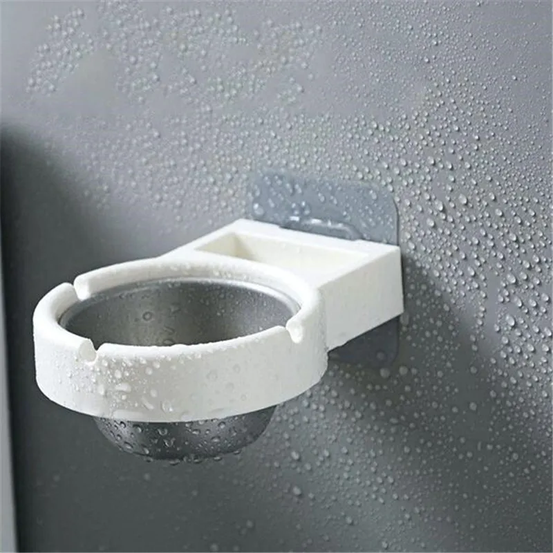 

Hanging Cigarette Storage Rack Bathroom Wall Mounted Stainless Steel Ashtray Toilet Storage Cup Cigarette Tool Box