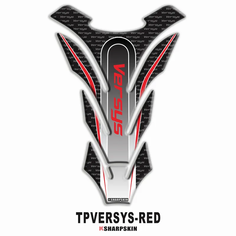 

Motorcycle 3D fuel tank pad sticker protective decorative decal FOR KAWASAKI VERSYS Fishbone Protective Decals