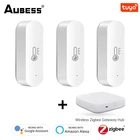 Умный датчик температуры и влажности ZigBee Tuya, работает на батарейках, с поддержкой Alexa Google Home Gateway