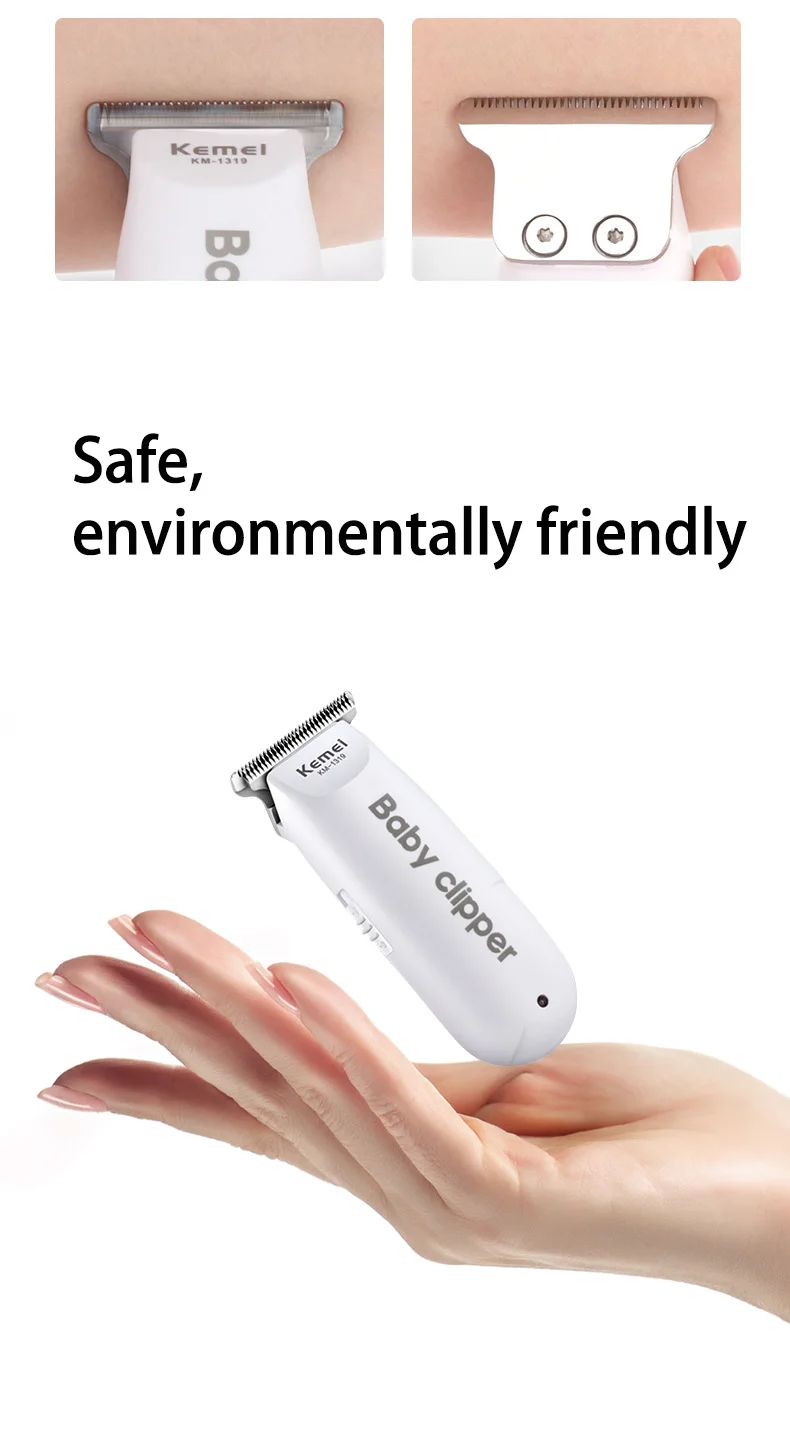 Kemei мини электрический USB детский триммер для волос портативная машинка стрижки
