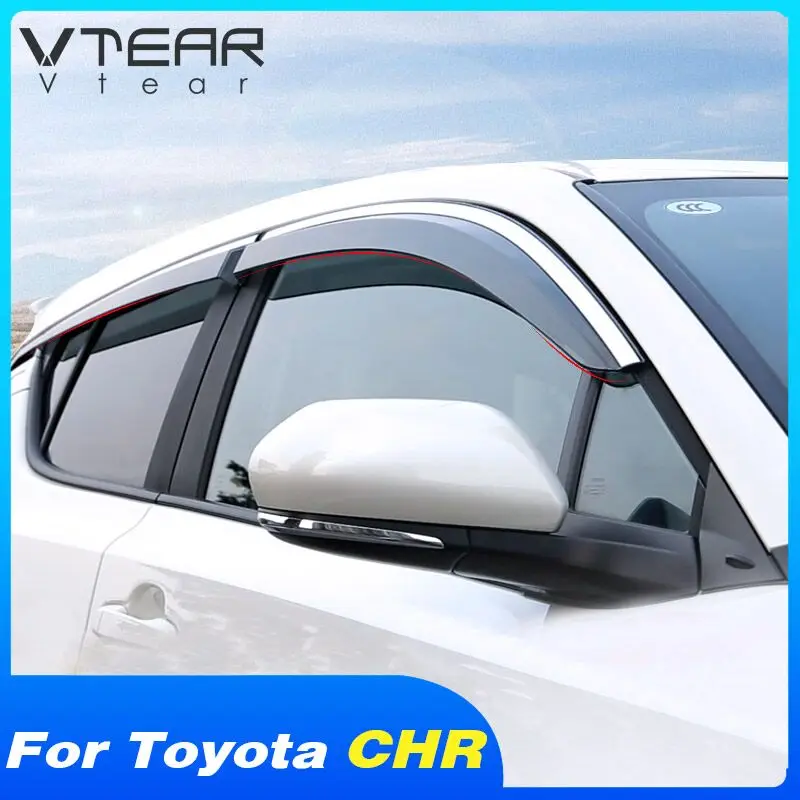 Vtear для Toyota CHR C HR 2019 2018 2017 аксессуары оконная дверь козырек окна сторона защита от