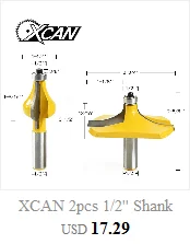 XCAN 1 шт. Концевая фреза 8 мм хвостовик угловой rouding для вырезания гребней и пазов 16/19/22/25 мм круглые фрезы дерева Обрезной нож радиус древесины фрезы