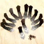 12 шт. декоративные угловые протекторы античная мебель ФИТИНГИ Винтаж Железный угловой кронштейн для груди Чехол Коробка Угловой протектор