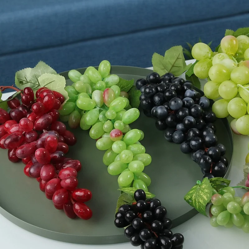 Simulation Grape Bunch Fruit Vegetable Food Exhibition Hall Interior Decoration Model Orchard Promotional Photography Dress Up |