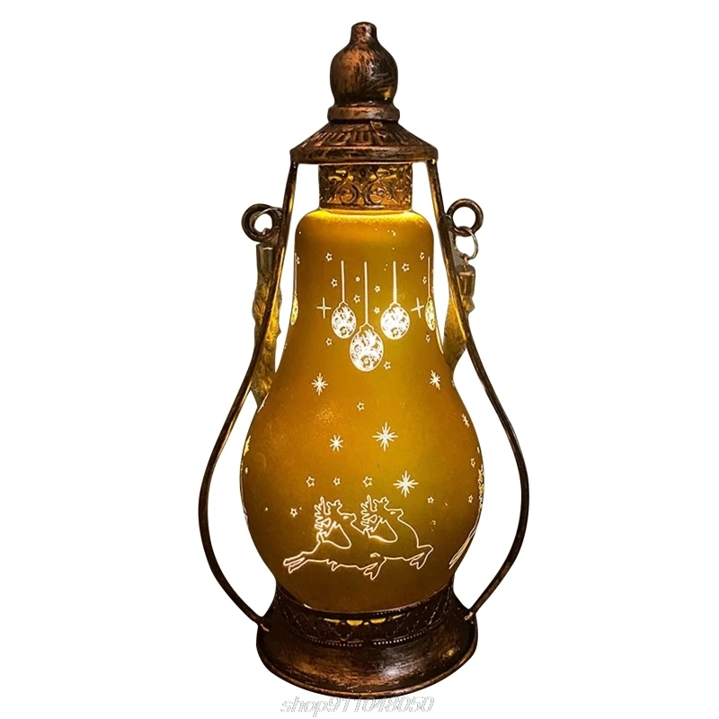 Рождественская масляная лампа светодиодный светящийся портативный фонарь для