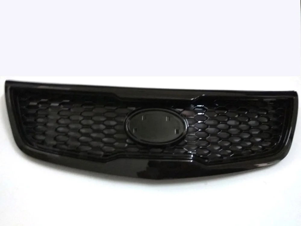 Верхняя решетка радиатора из АБС-пластика вставка для Kia Forte 2009-2012 1 шт. |