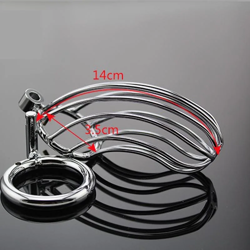 Кудрявые стальные Мужские клетки для пениса блокирующее устройство верности CBT