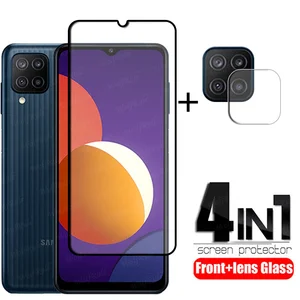 full cover glass for samsung galaxy m12 glass for samsung m12 tempered glass full hd screen protector for samsung m12 lens glass free global shipping