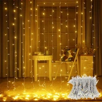 3m led curtain light christmas decorations 2022 new year 2022 decor festoon merry christmas ornaments for home noel navidad 2021