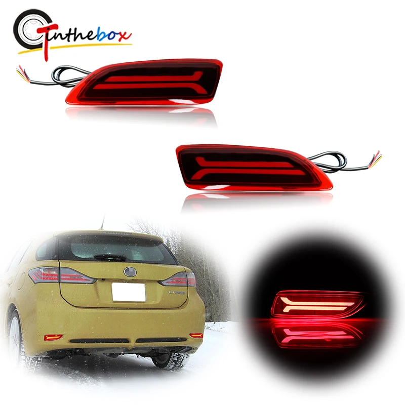 

Rear Bumper Reflector LED Lights For 2011-2013 Toyota Corolla Lexus CT200h Tail Brake/Rear Fog Lamp,Sequential Turn Signal Light