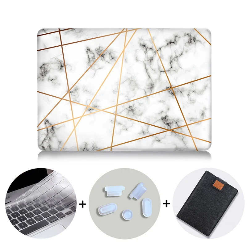MB04 MTT жесткий чехол с мрамором для Macbook Air 11 13 Pro retina 13 15 дюймов с сенсорной панелью для ноутбука a2159 a1706 a1534 a1466 Funda - Цвет: MB04