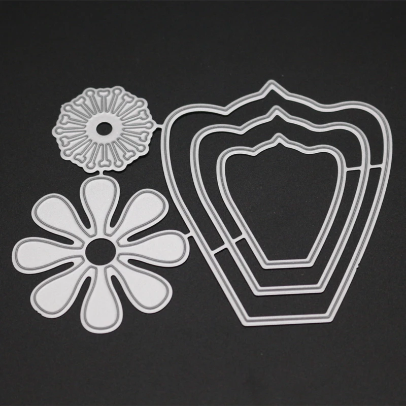 

YINISE Metal Cutting Dies For Scrapbooking Stencils Flowers Scrapbook CUT DIY Paper Album Cards Decoration Embossing Die Cuts