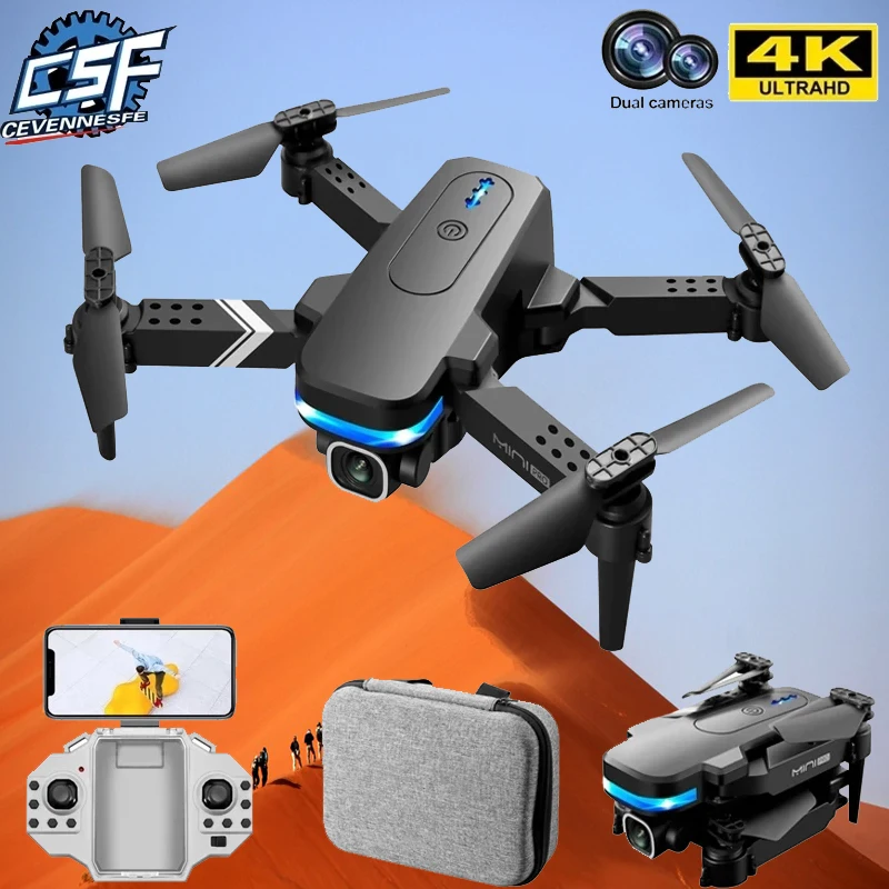 Новые KY910 мини дрон с камерой двойной HD 4K 1080P WiFi Fpv Drone квадрокоптер складной