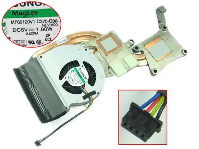 Вентилятор для радиатора SUNON 9C7T7 09C7T7 Latitude E6430 MF60120V1-C370-G9A DC 5V 1 60 W