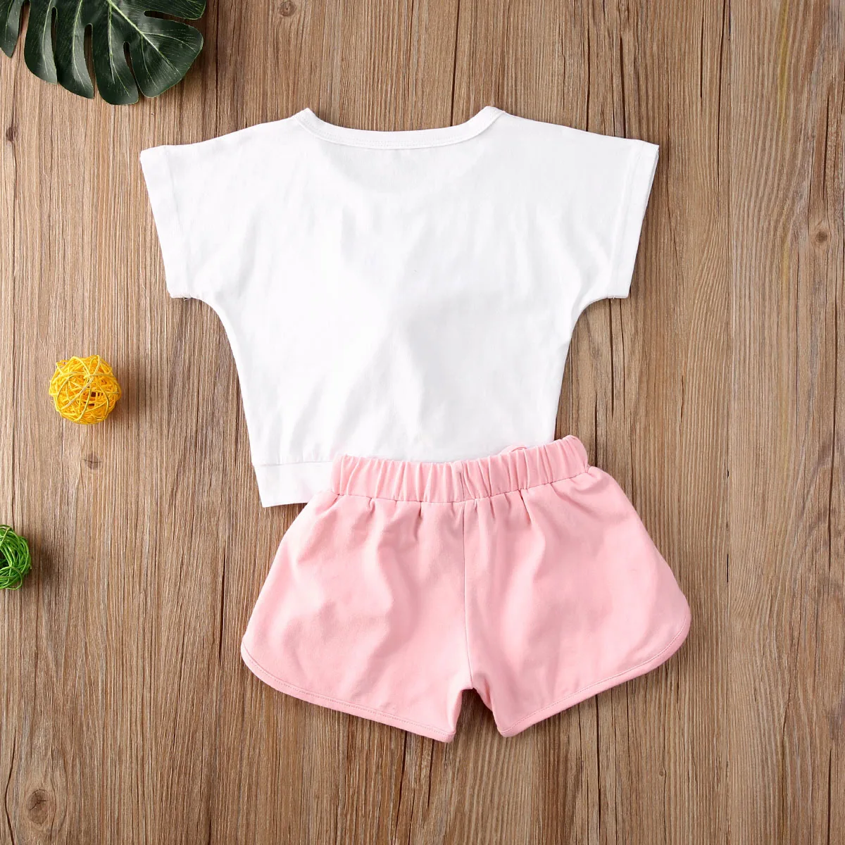 

Summer Lovely Infant Kids Baby Girls 6M-4T Clothes Sets Print Short Sleeve T Shirts Tops+Sequined Shorts