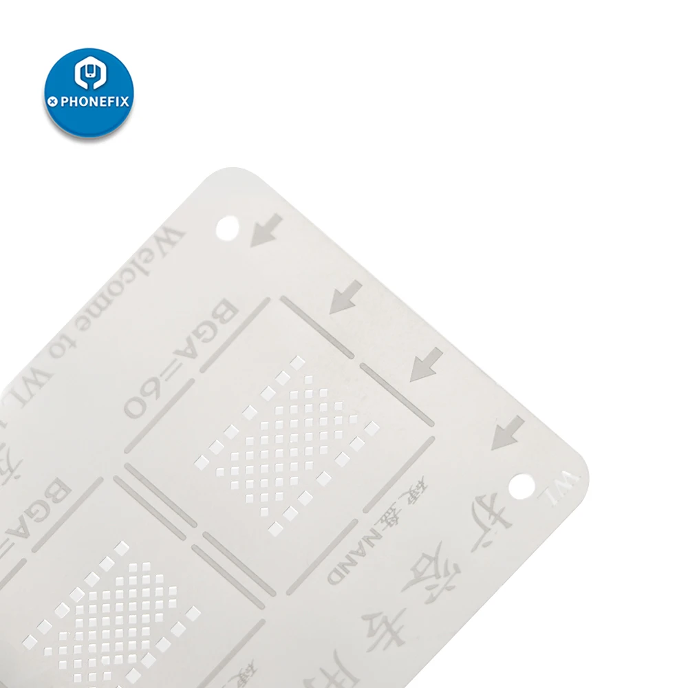WL BGA реболлинговый трафарет 2 в 1 для iPhone 5 7P NAND 3 XSMAX 11 паяльный Шаблон