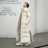 women winter thick warm parka coat long sleeved cotton hooded down jacket korean style elegant coat ladies coats and jackets