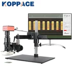 Электронный микроскоп KOPPACE 20X-200X, 4K, 8,3 миллиона пикселей, кронштейн с крестовиной, может снимать фото, видео, измерительный микроскоп