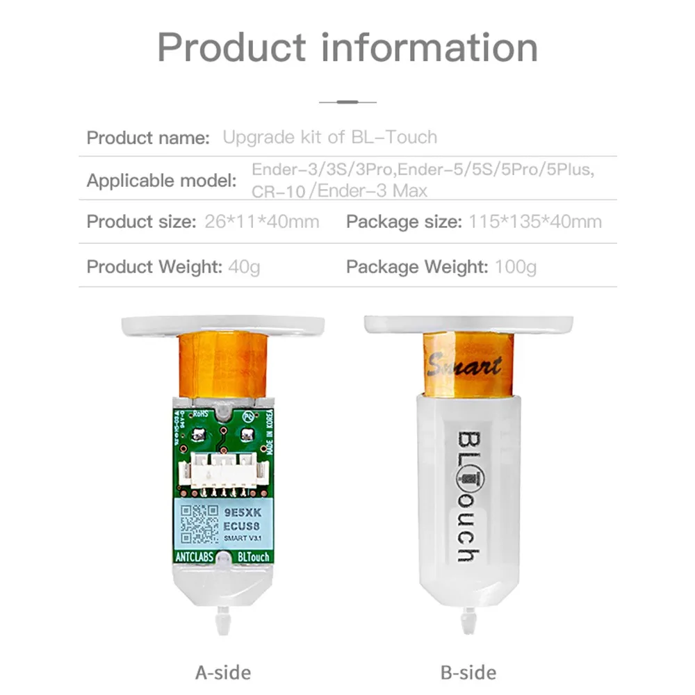 

New BL Touch Upgrade Kit Self Leveling Sensor 32 Bit Stable Performance High Precision Intelligent Sensor 3D Printer Parts
