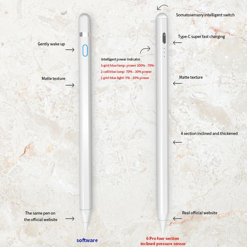 Стилус для Apple Pencil 2 треугольная ручка iPad Pro 11 1st 2nd/12 9 3rd 4th / 2018 6th 2019 7th mini 5 Air 3|Стилусы