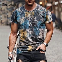sexy mens clothing short sleeve t shirt fashion 3d print tops 2021 new summer casual pullovers plus size 4xl 5xl men tees shirt