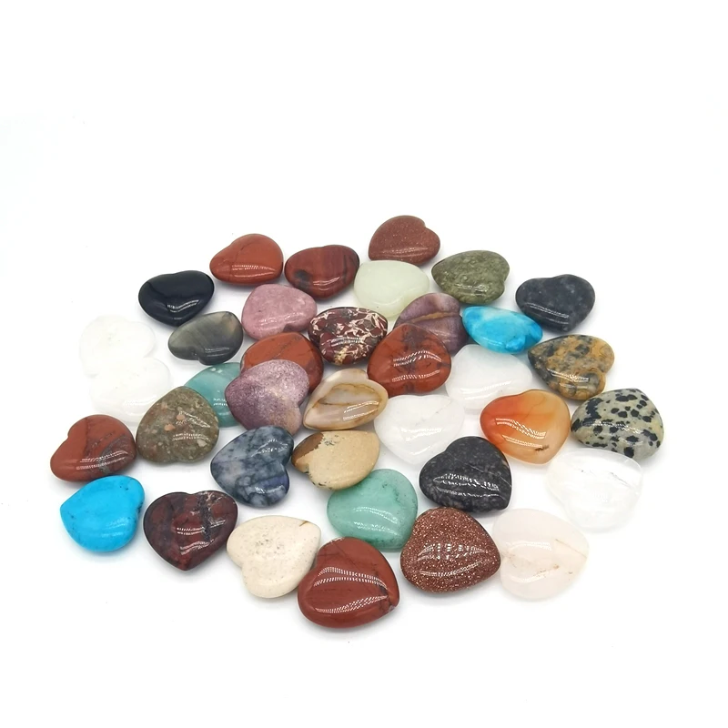 

Natural Crystal Seven Chakela Amethyst Heart Shape Quartz gemstone Mineral Healing quartz Collections Decorations Yoga