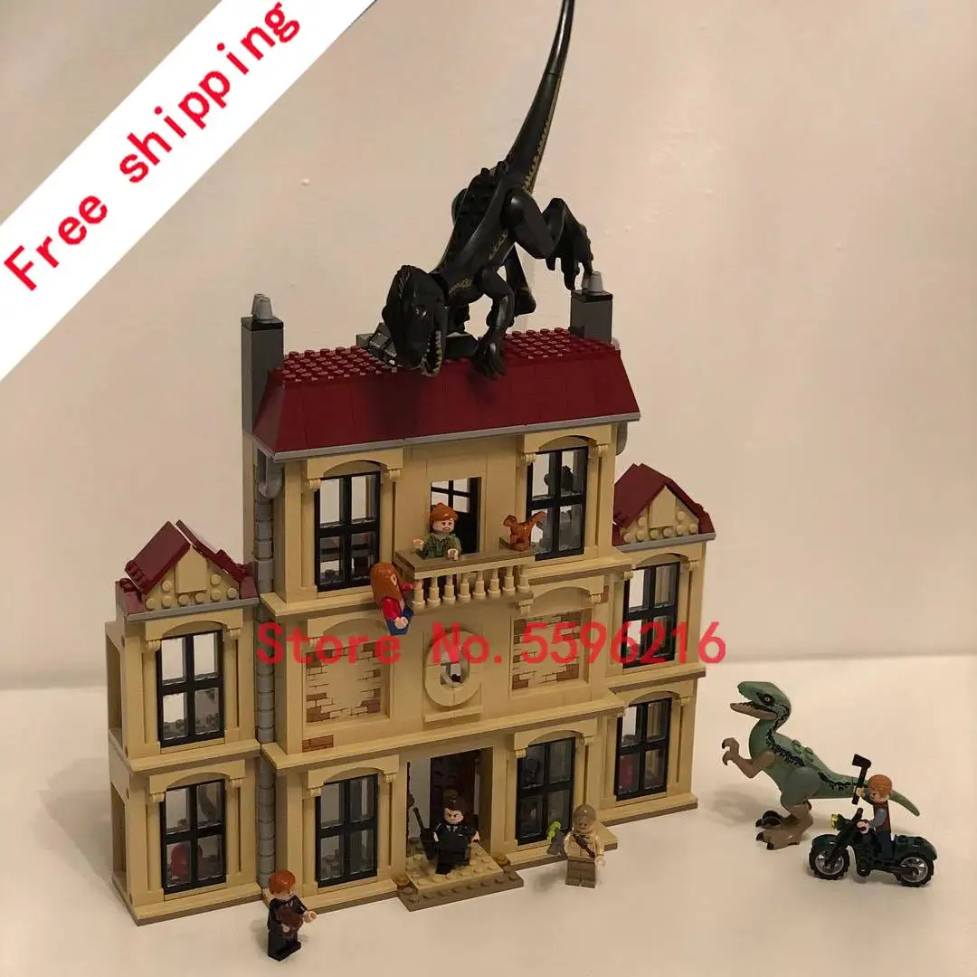 16 шт./компл. строительные блоки Совместимые с динозаврами Юрского периода мир