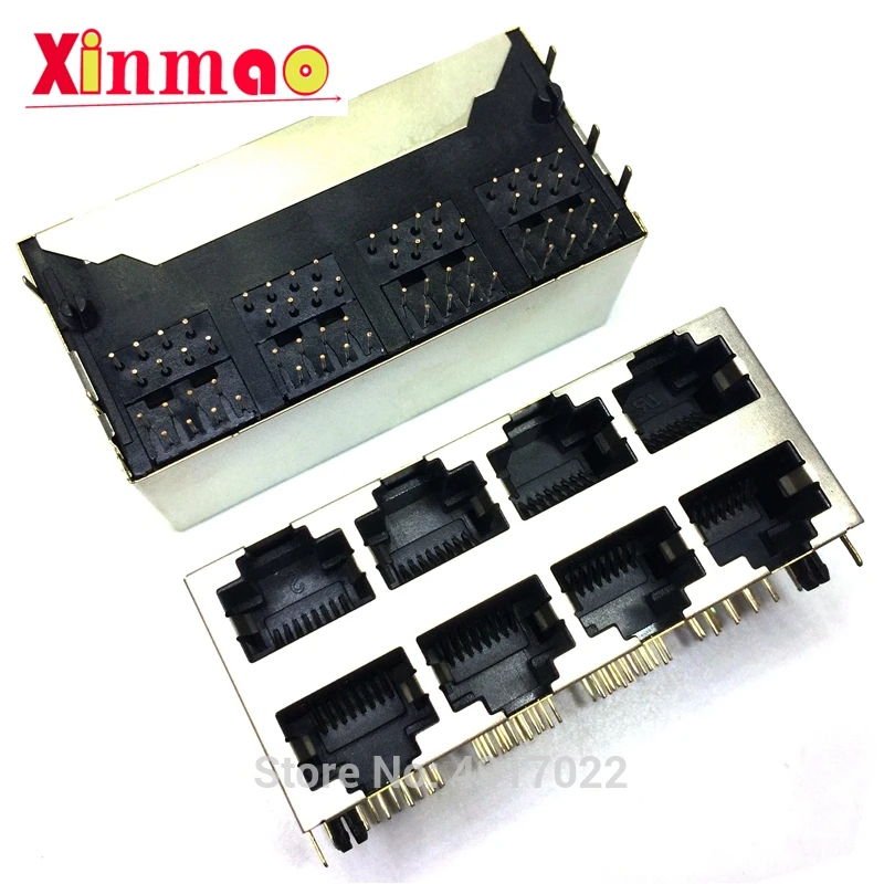 Розетка для доступа к Интернету 1 шт. разъем Ethernet интерфейс RJ45 2*4 8 контактов ядер