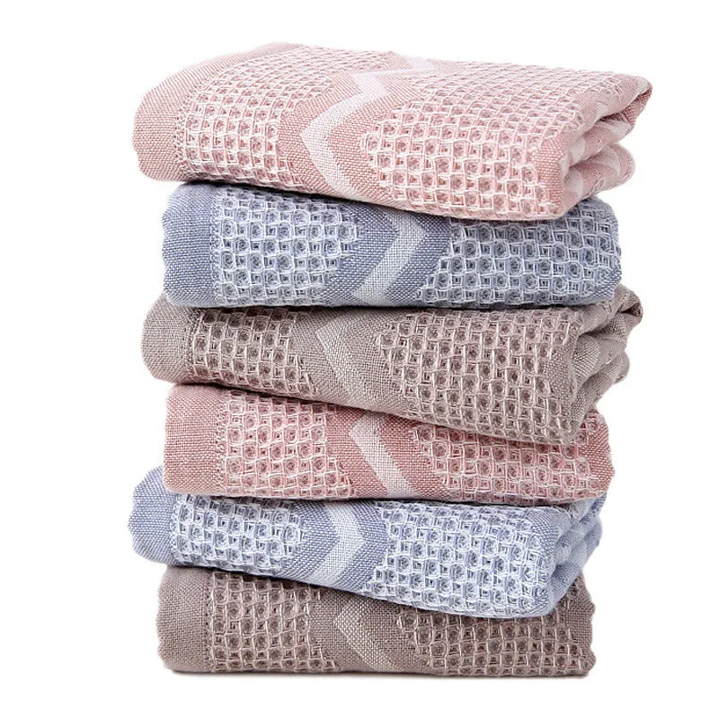 

25x50cm 100% Cotton Honeycomb Water Ripple Bathroom Soft Absorbent Children Small Hand Face Towel