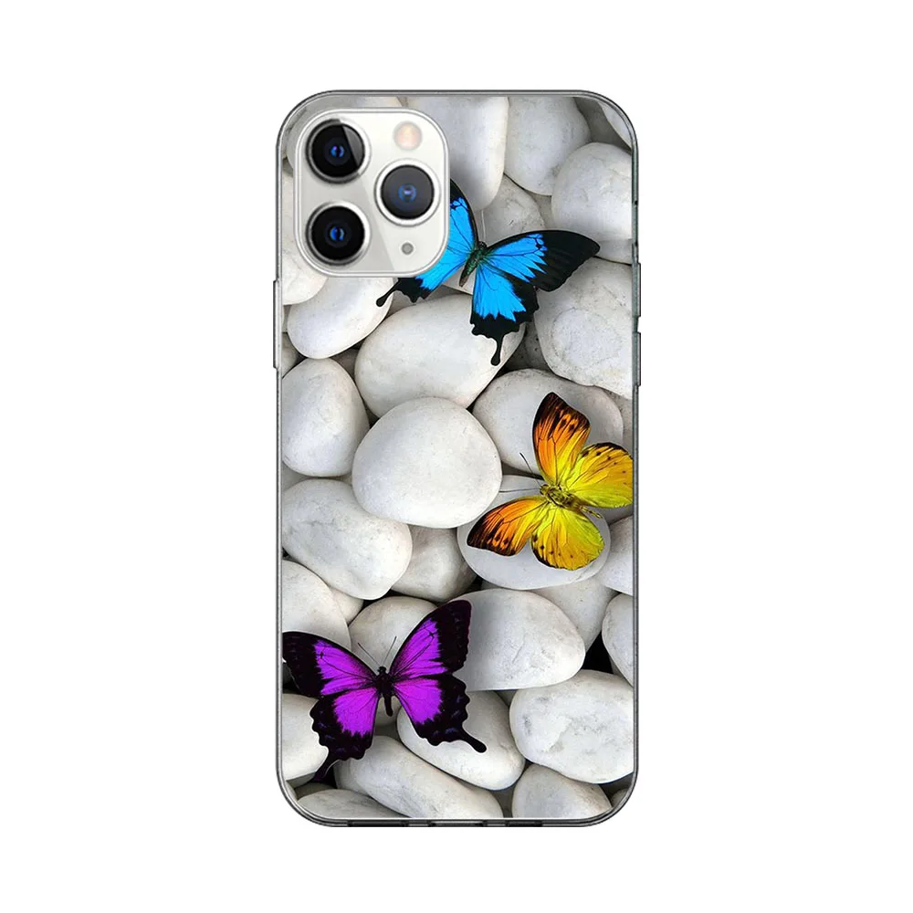 

Butterfly Whale Case For iPhone 12 11 Pro Max Back for iPhone 12 X XR XS MAX 7 8 6 S Plus 5 SE 2020 Soft Silicon TPU Phone Funda