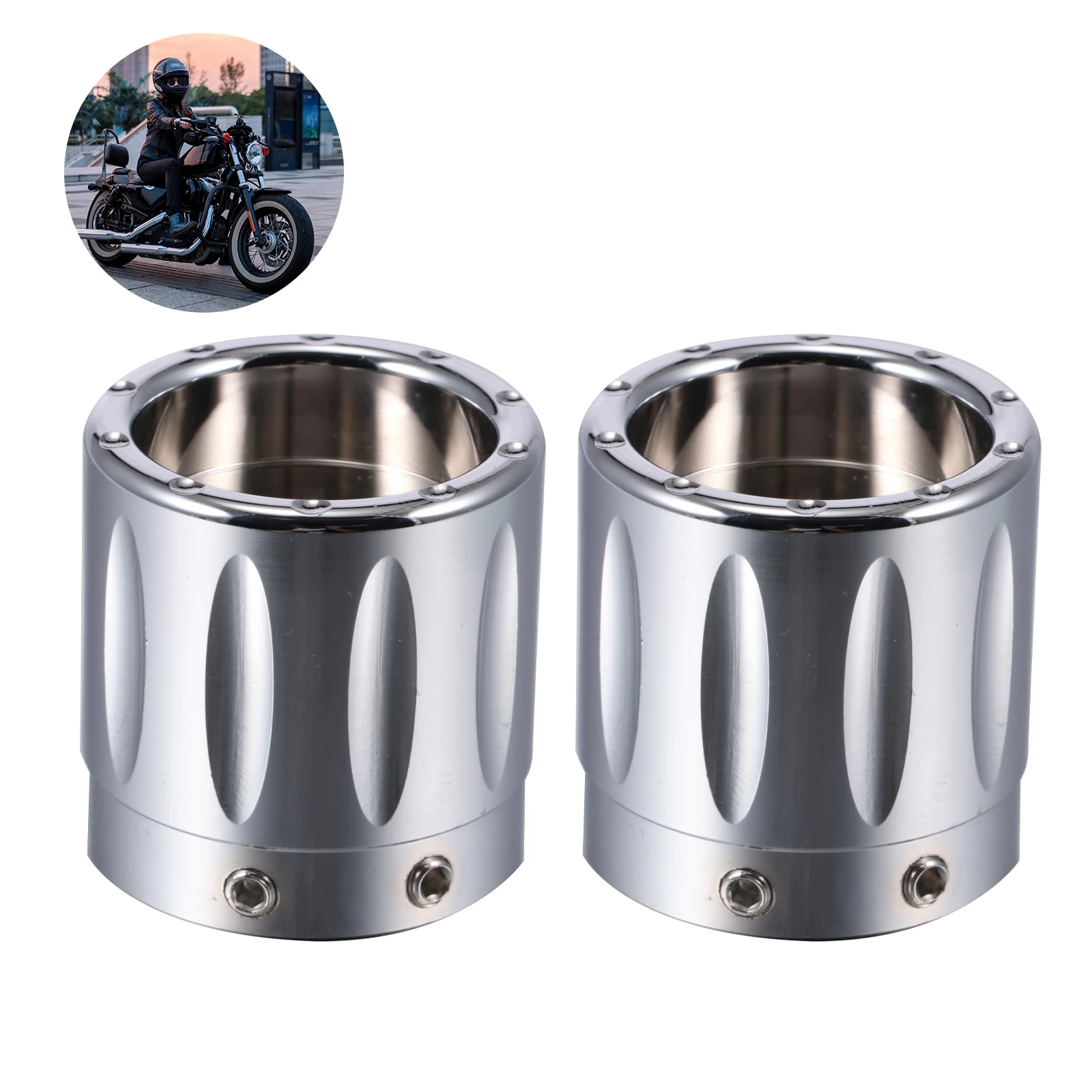 

New CNC Motorcycle Front Axle Nut Cover Front Axle Nut Cap Exquisite Axle Caps Wearable Axle Cover for Outdoor Motor Remodel