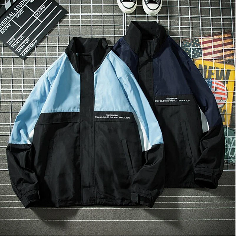 Мужская летная куртка на молнии повседневная куртка-бомбер с карманами