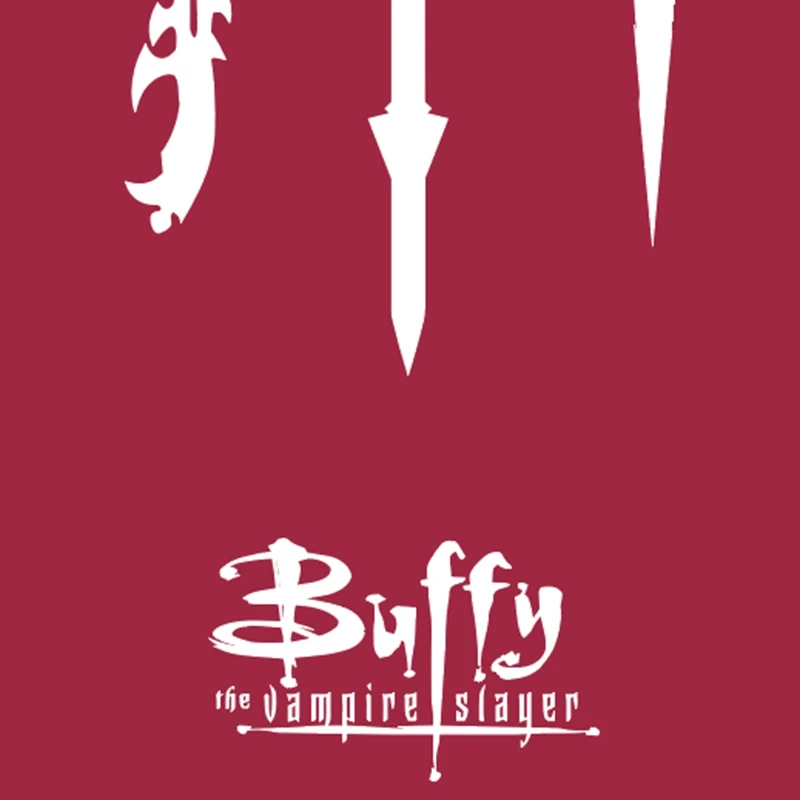 Баффи истребительница вампиров плакат Минимальный художественный принт косой