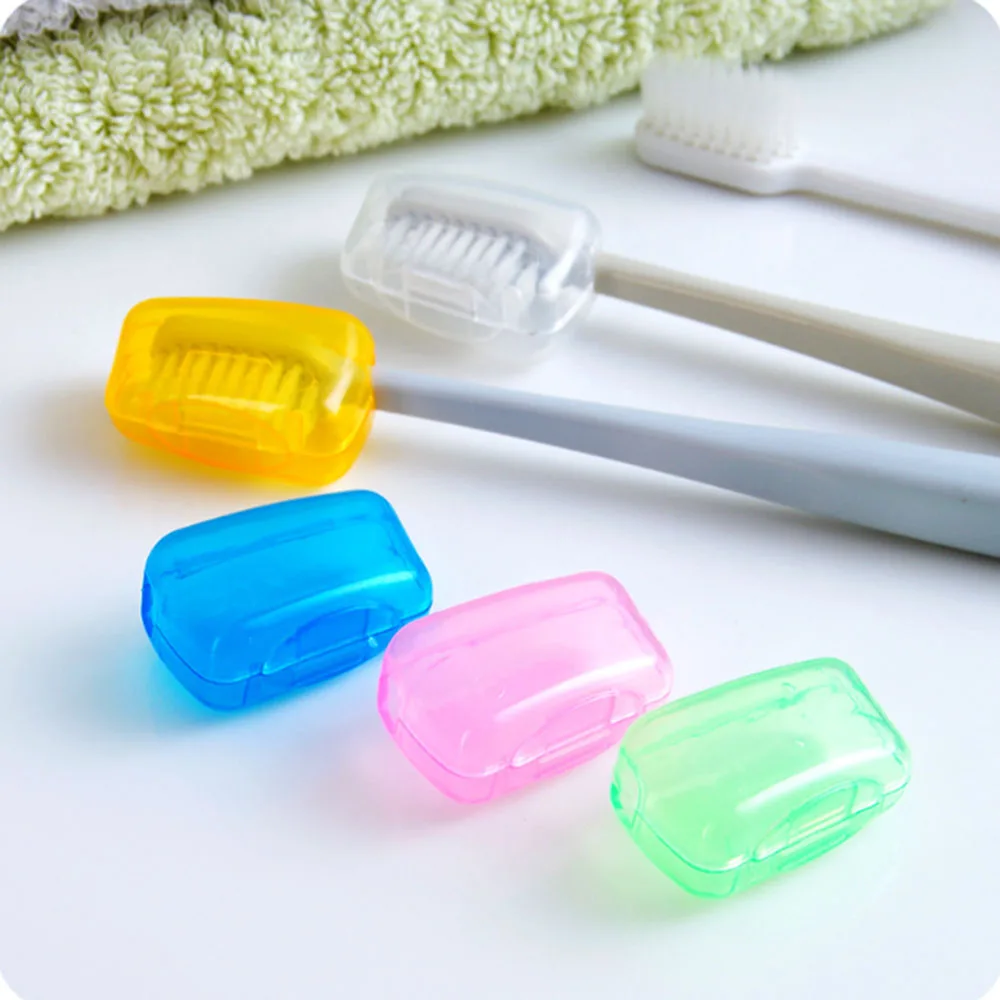 

10PCS Toothbrush Head Protector Sanitary Antibacterial Toothbrush Set Travel Portable Wash Toothbrush Box Easy Take Camping