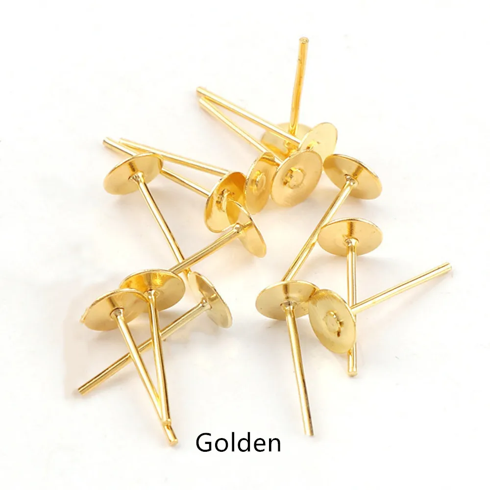 Основа для сережек с кабошоном серебряная основа принадлежности поделок 100