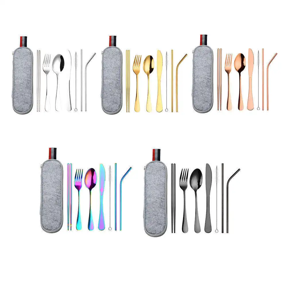 8x нержавеющая сталь Настольный набор столовых приборов столовые приборы