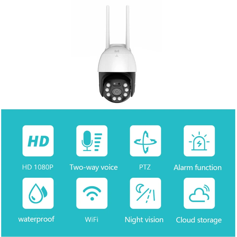 Py 3MP 2MP безопасности WI-FI Камера на открытом воздухе 1080P PoE IP PTZ Скорость купол