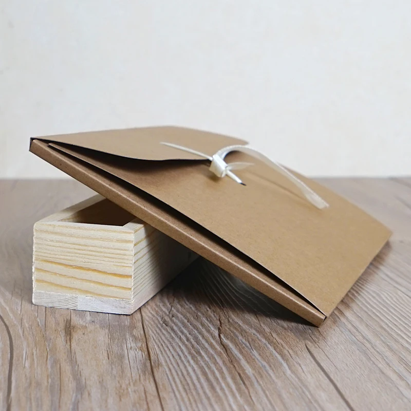 10 шт коричневый крафт бумага шарф коробка конверт Подарочная шелковый
