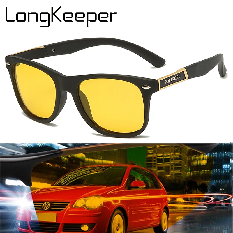 Длинные очки ночного видения мужские поляризованные солнцезащитные для
