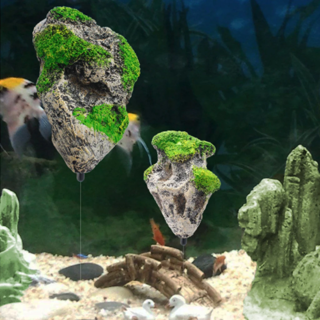 2019 Best Floating Rock Suspended Artificial Stone Aquarium Decor Fish Tank Decoration Pumice Flying Ornament | Дом и сад