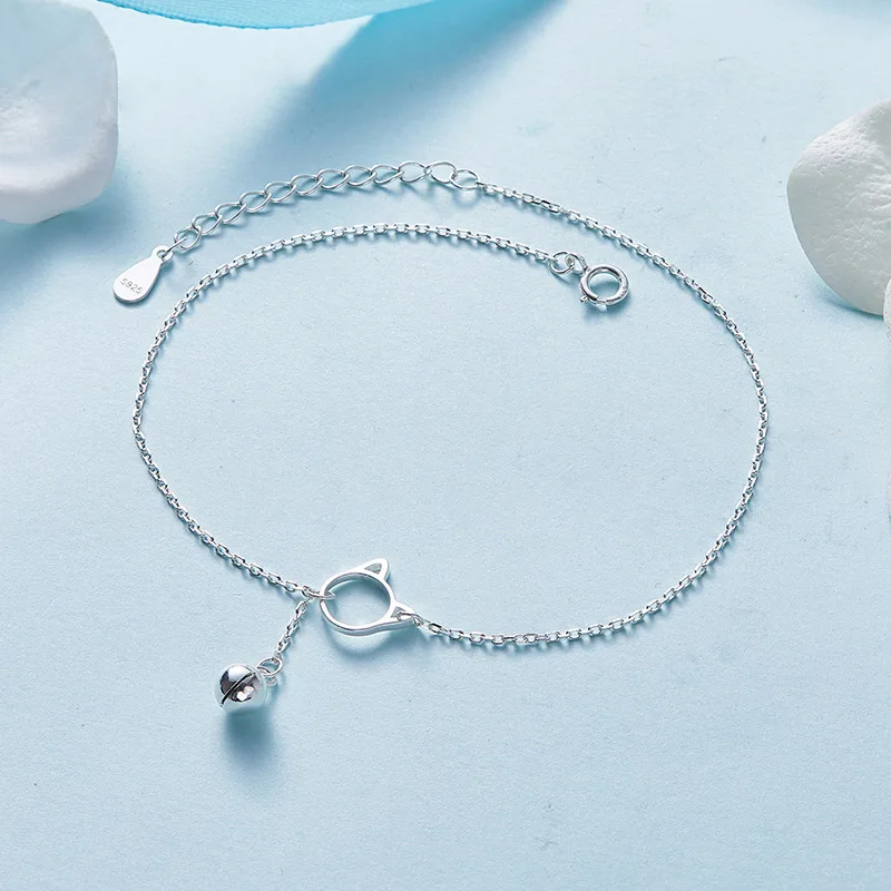 Милый Кот ног Ювелирные изделия 925 подвеска в форме кота из серебра животных